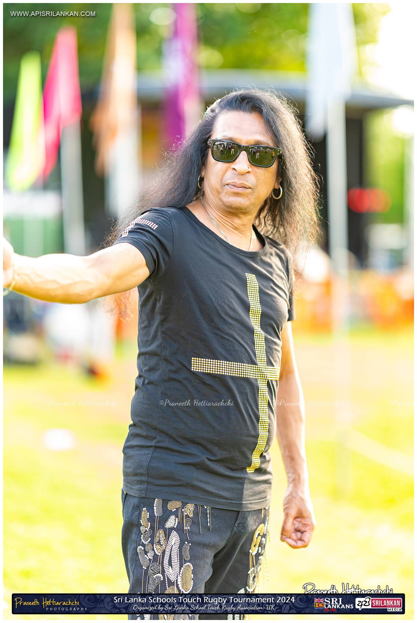 Live stage artist at Sri Lanka Schools Touch Rugby Tournament 2024